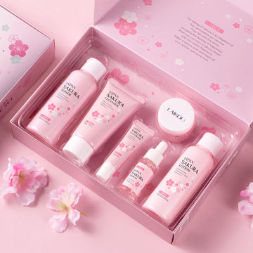 LAIKOU skincare set 6-piece set: cleansing toner, lotion, essence, eye cream, essence, cream, skincare products selling well across borders