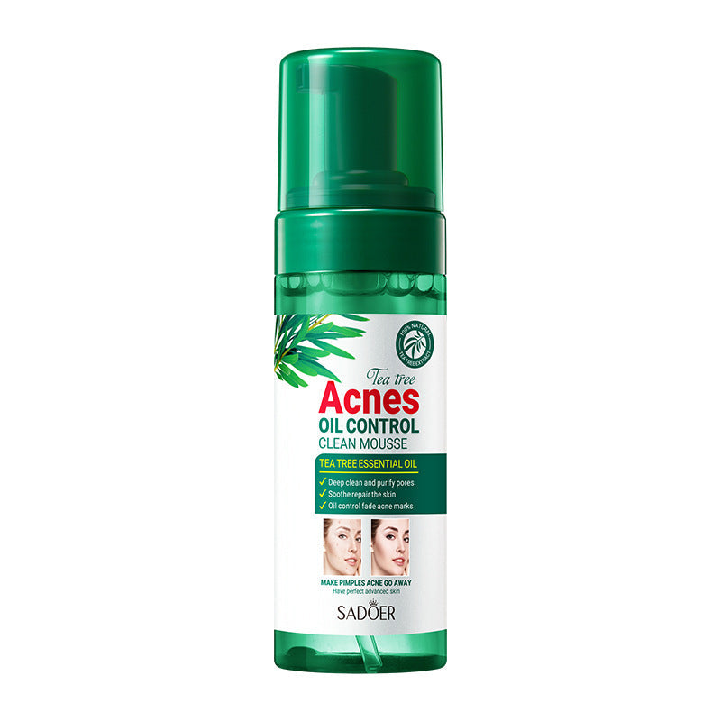 Cross-border in-stock tea tree oil-control skincare products, SADOER acne treatment essence, lotion gel, cream, direct export factory sales