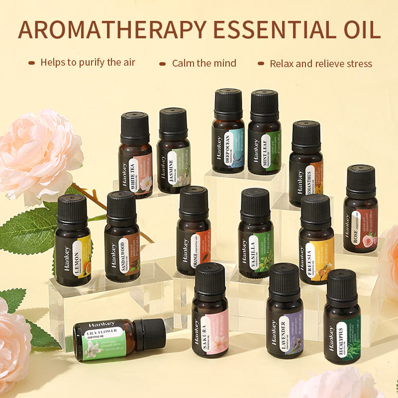 Cross-border foreign trade aromatherapy essential oil indoor long-lasting fragrance air fresh water-soluble aromatherapy plant essential oil wholesale